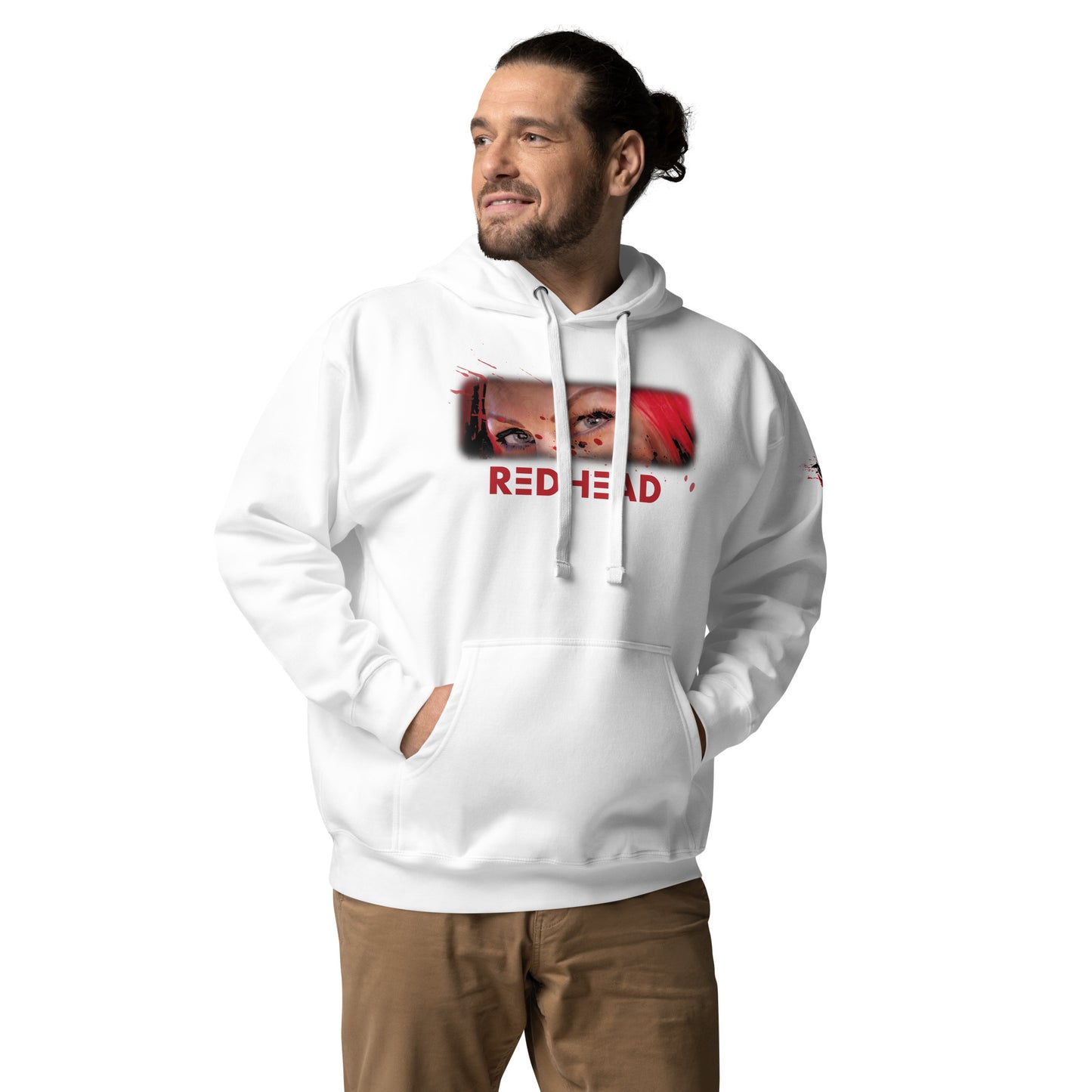 Redhead Hoodie White